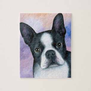 dog 128 color Boston Terrier Jigsaw Puzzle