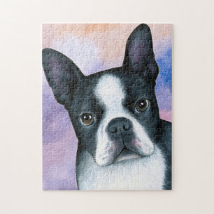dog 128 color Boston Terrier Jigsaw Puzzle