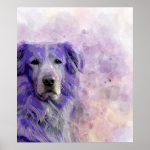 Dog 140 Golden Retriever Poster