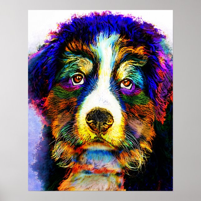 dog 157 Bernese Mountain Poster (Front)