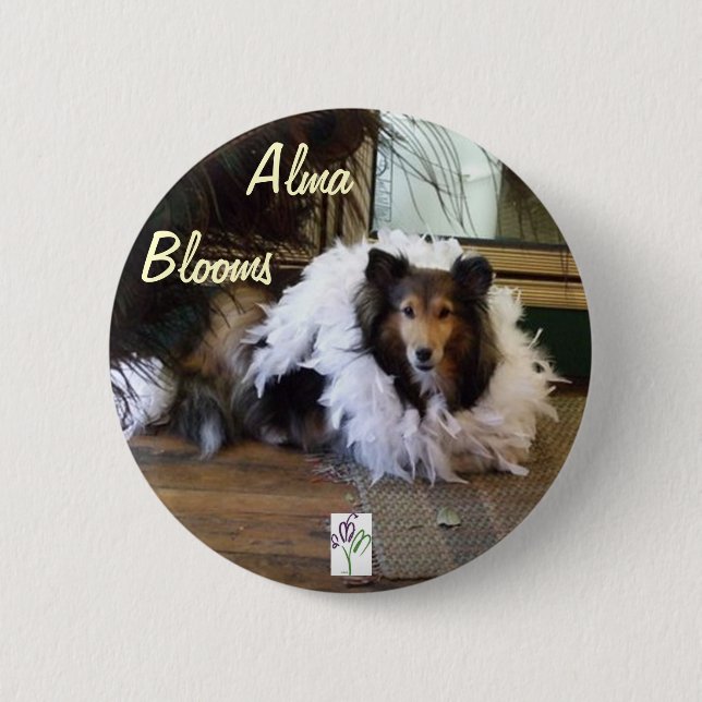 Dog 2 Inch Round Button (Front)