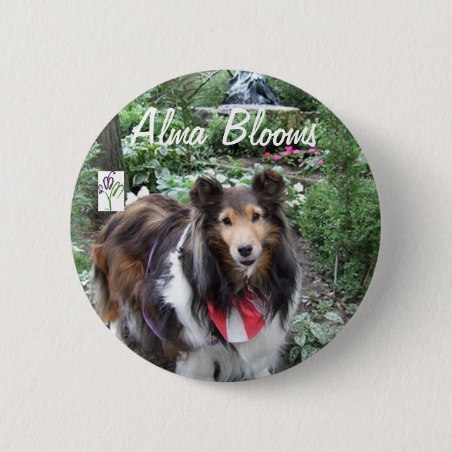 Dog 2 Inch Round Button (Front)