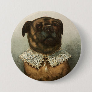 Dog 3 Inch Round Button