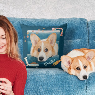 Dog Accessories Photo Frame Throw Pillow