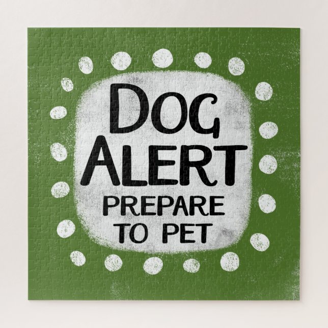 Dog Alert Jigsaw Puzzle (Vertical)