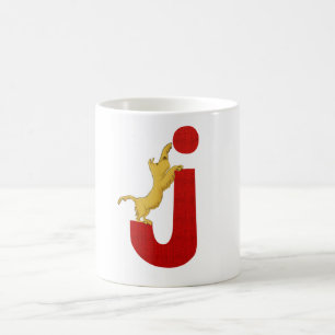 Dog Alphabet J Mug
