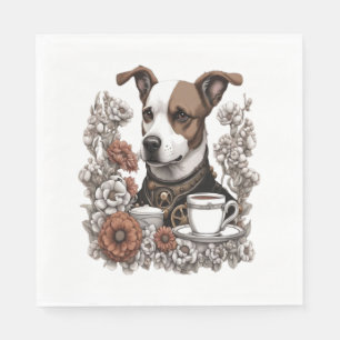 dog anc coffee napkin