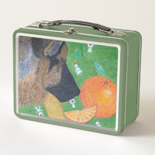 Dog and щкфтпу metal lunch box