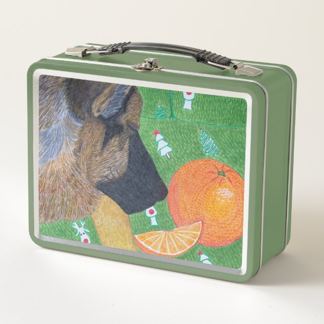 Dog and щкфтпу metal lunch box (Devant)
