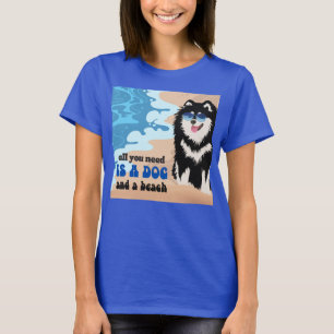 DOG AND A BEAC Finnish Lapphund  shirts all styles