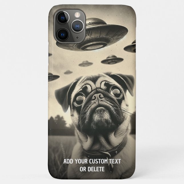 Dog And Astronaut Love UFO Theme Gift Case-Mate iPhone Case (Back)