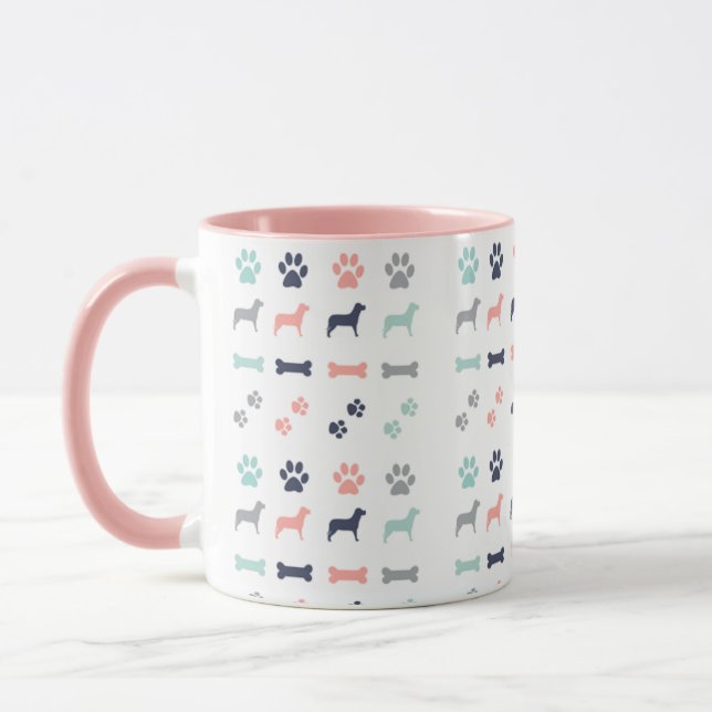 Dog and Bones Mug (Left)