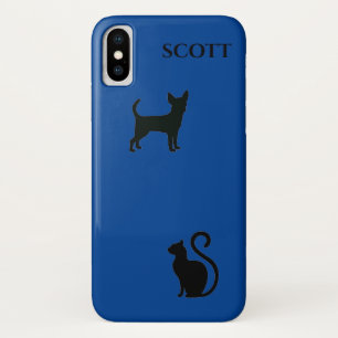 Dog and Cat "Apple iPhone X". Style - Barely There Case-Mate iPhone Case