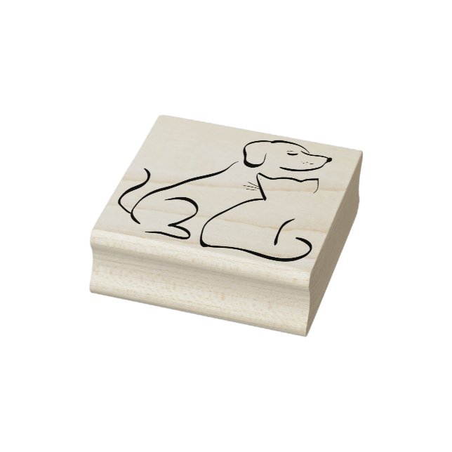 dog and cat art stamp (Stamp)