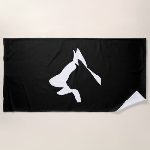 Dog And Cat   Beach Towel