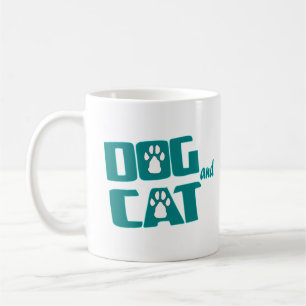 dog and cat coffee mug