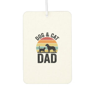 Dog and Cat Dad Vintage Pet Lover Shirt Design_1 Air Freshener