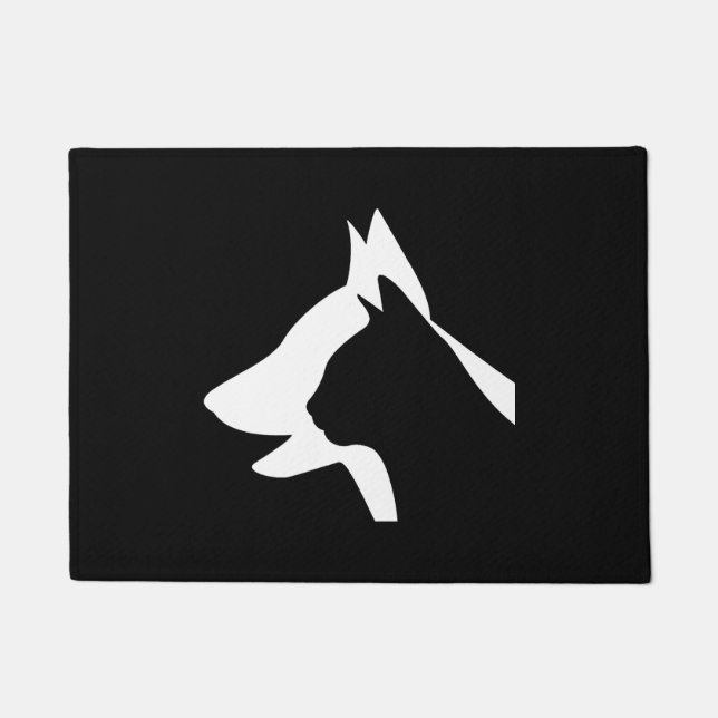 Dog And Cat   Doormat (Front)