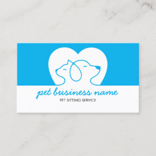 Dog And Cat Logo Business Card