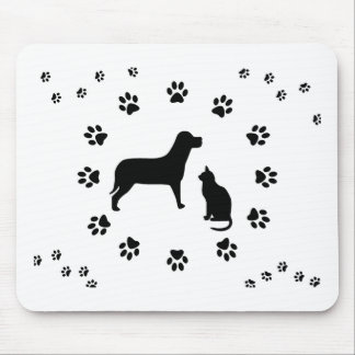 Dog and Cat Mousepad