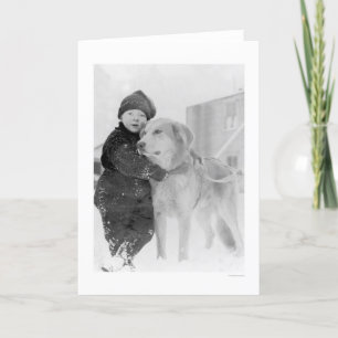 Dog and Child Name Alaska 1926 Card