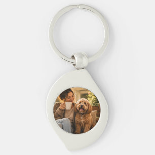 Dog and Coffee Keychain