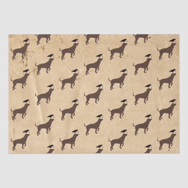 Dog and Crow Tissue Paper (Front)
