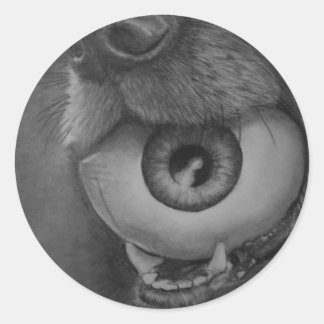 Dog and Eye Ball Sticker