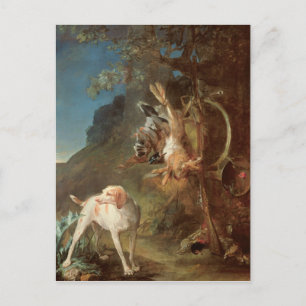 Dog and Game, 1730 Postcard
