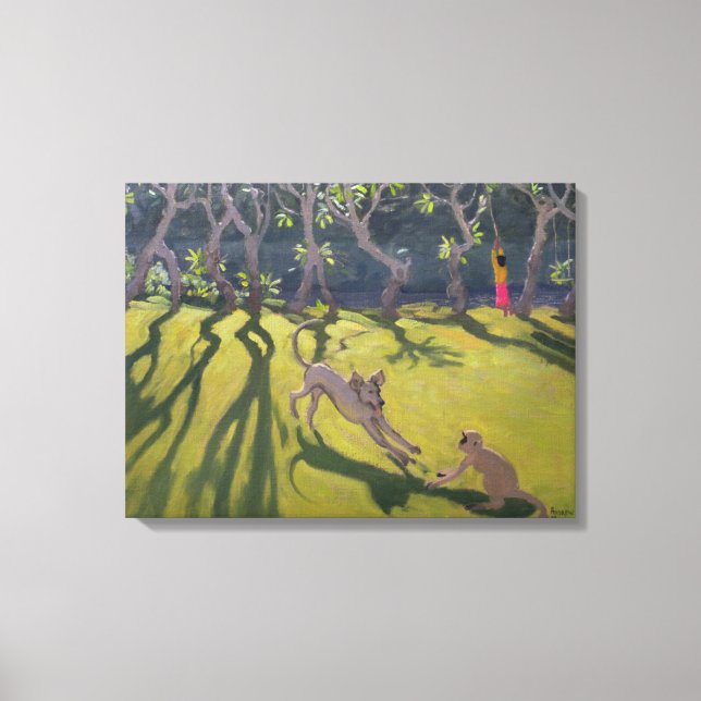 Dog and Monkey 1998 Canvas Print (Front)