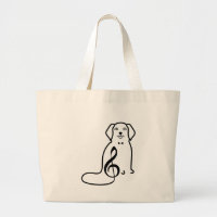 DOG AND MUSIC NOTE