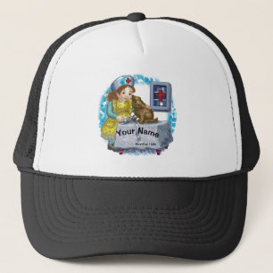 Dog and Nurse hat