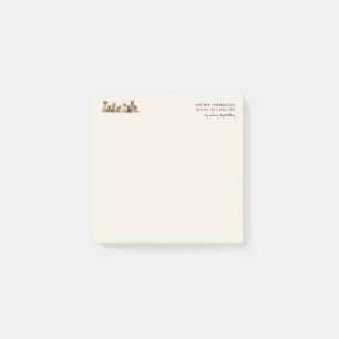 Dog and pets dog walking post-it notes