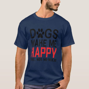 Dog And Puppy Funny Cartoon Pet Lovers T-Shirt