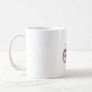 Dog and Squirrel are Friends Whimsical Animal Art Coffee Mug