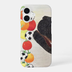 Dog and tomatoes phone case