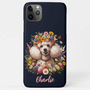 Dog And Wildflower Theme Animal Lover Gift iPhone 11 Pro Max Case