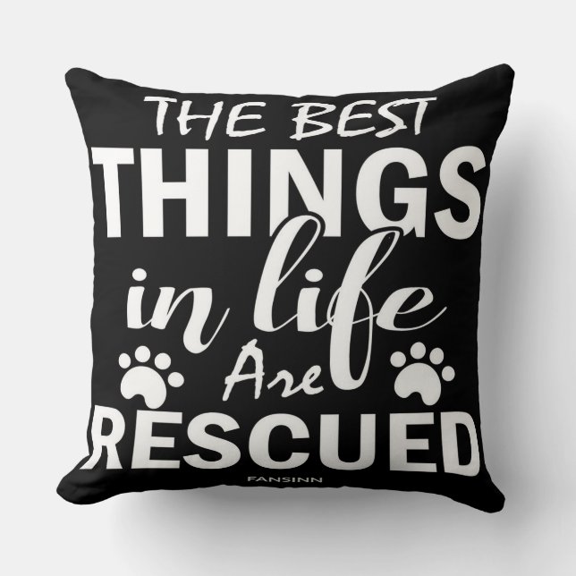 Dog Animal Bone Bowl Gassi Throw Pillow (Front)