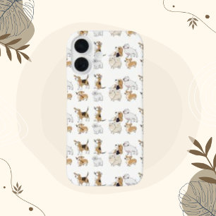 Dog Animal Cute Corgi Brown Bolonka  iPhone 16 Case