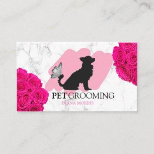 Dog Animal Pet Logo Veterinary Clinic Pet Grooming Business Card