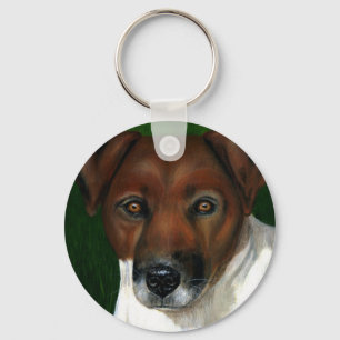 Dog Art - Jack Russell Terrier - Otis Keychain
