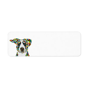 Dog Art Return Address Label