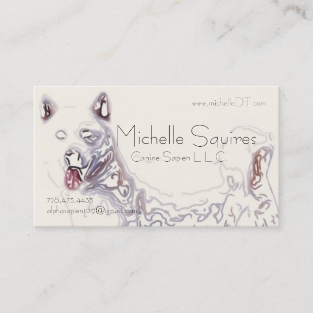 Dog Art Tech of Juno Business Card (Front)