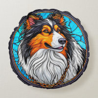 Dog Artistic Stained Glass Portrait