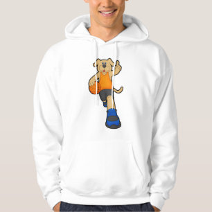 Dog as Basketball player with Basketball Hoodie