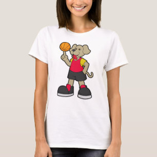 Dog as Basketball player with Basketball T-Shirt