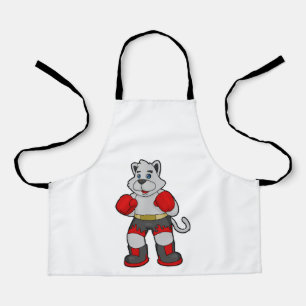 Dog as Boxer with Boxing gloves Apron