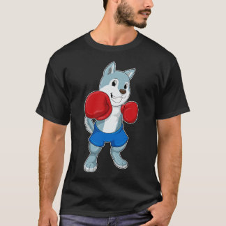 Dog as Boxer with Boxing gloves T-Shirt