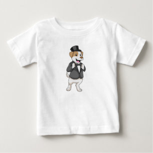 Dog as Groom with Ribbon Baby T-Shirt