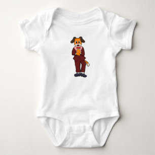 Dog as Groom with Suit Baby Bodysuit